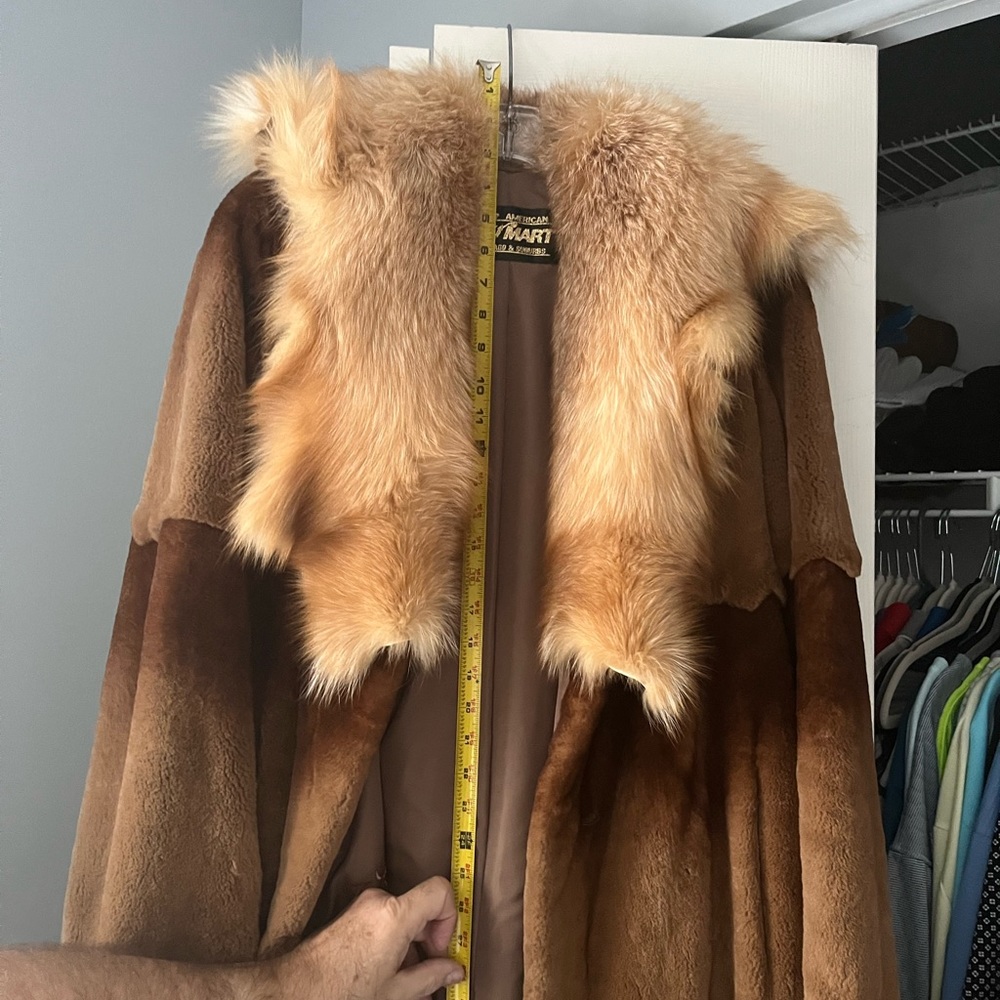 Unique sheered beaver with a Fox 🦊 collar hardly worn .